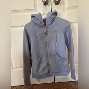 Lululemon Scuba Full-Zip Hoodie, Size 4, Light Blue